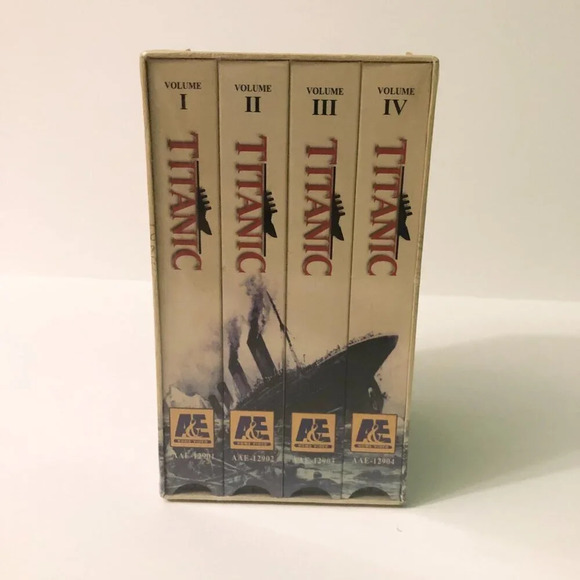 A&E Titanic 4 VHS Tape Documentary Series on the Sinking of the Titanic - Picture 2 of 16